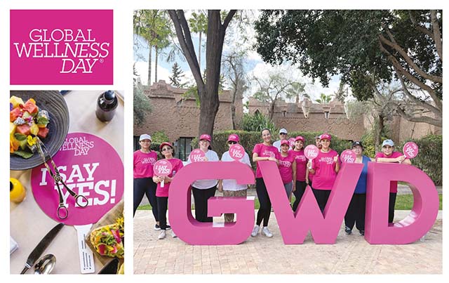 Célébration du Global Wellness Day 2024 avec le thème #MagentaNature