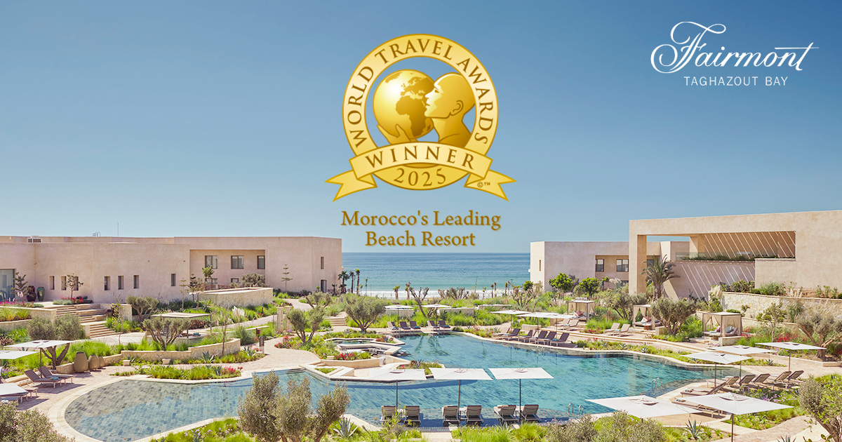 Fairmont Taghazout Bay élu Meilleur Beach Resort du Maroc pour la 3e année consécutive