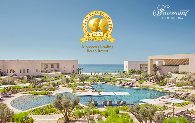 Fairmont Taghazout Bay élu Meilleur Beach Resort du Maroc pour la 3e année consécutive