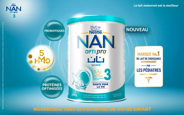 Nestlé innove en nutrition avec NAN OPTIPRO 3, un lait de croissance inédit aux 5 HMOs pour protéger chaque enfant
