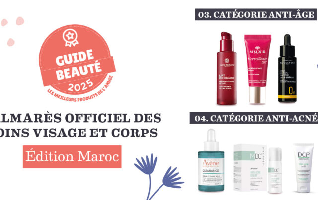 Palmarès officiel des produits anti-âge et anti-acné