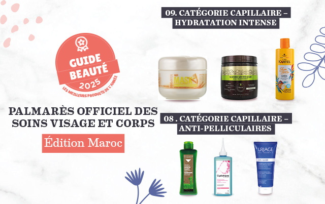 Palmarès officiel des soins hydratants intenses et anti-pelliculaires